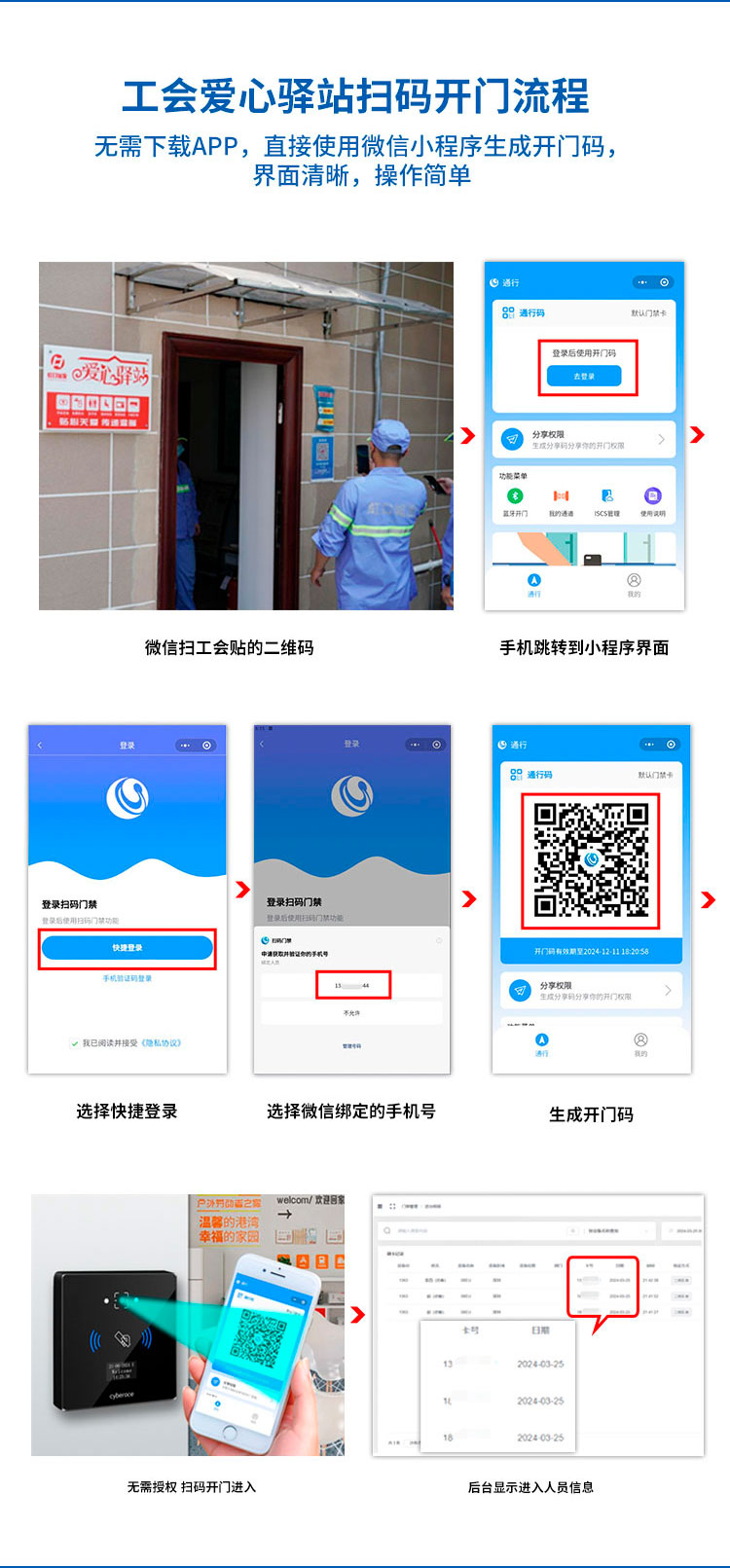 工会爱心驿站扫码门禁方案手机版