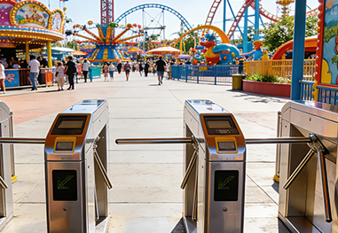 实名验票终端游乐场检票场景