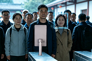 人脸识别时会误识别后面排队人群的人脸
