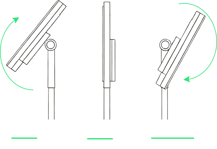 人脸检票使用的球形万向轴 不同人群检票调节